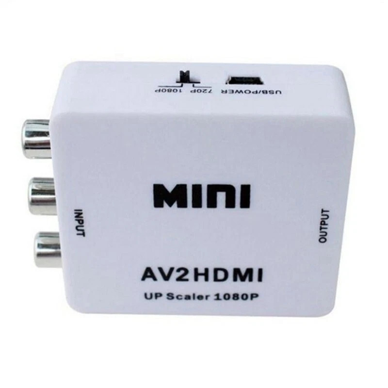 RCA AV to HDMI HD Converter Composite CVBS Video Adapter Wii NES SNES