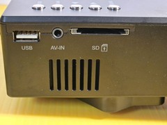 RoHS Projector LED Tested/Works HDMI, USB, AV In, SD Card, VGA