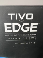 TiVo Edge for Cable 2TB 4K UHD DVR 6-Tuner w Lifetime Service All-In HDMI Tested