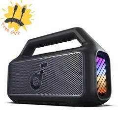 Soundcore Boom 2 Outdoor Speaker LED Portable Subwoofer BassUp 2.0 IPX7|Refurb