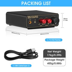 HIFI RIAA Phono Preamp for MM/MC Turntables Mini Record Player Stereo Preamp