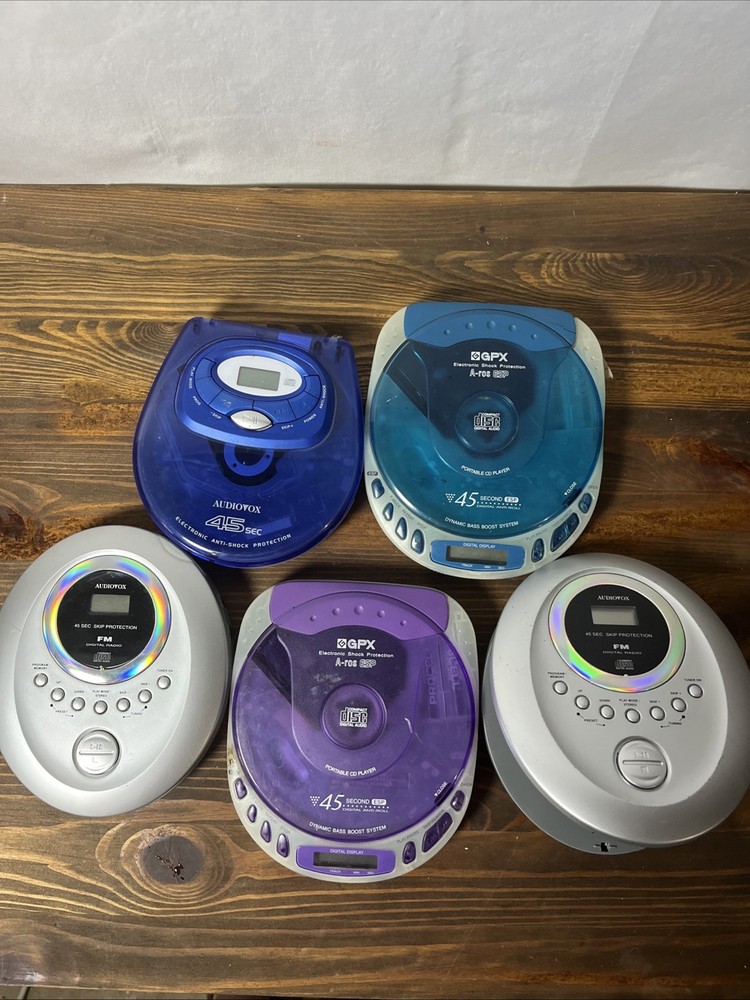Portable CD Player Lot Of 5. Untested