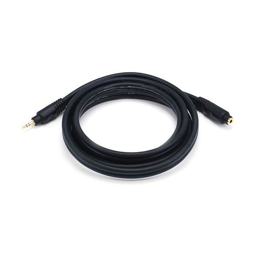 Monoprice 6 feet Premium 3.5mm Stereo Male to Female Cable (Black)