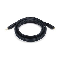 Monoprice 6 feet Premium 3.5mm Stereo Male to Female Cable (Black)