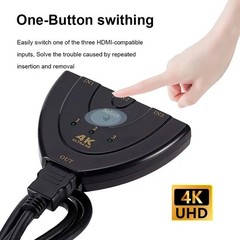 3 Port HDMI Switch Splitter 4K HD Switcher Selector for PS4 PS3 Xbox HDTV 3D