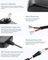 24V 1A Power Supply Adapter with Multiple Protection Systems – 100-240V Input