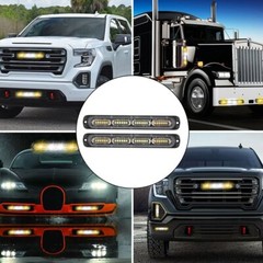 2pcs 24 LED Strobe Lights Emergency Flashing Warning Beacon Yellow Amber 12V EXV