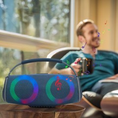 Rechargeable Portable Bluetooth Wireless HIFI Speaker AUX/USB/TF Card Super Bass