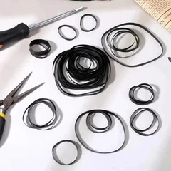 50 Pcs Rubber Tape Recorder Belt Cassette Player Drive Belts Replacement