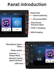 9in Double Din Stereo Car Radio Android 12 For Apple Carplay BT GPS WIFI 1G+32G