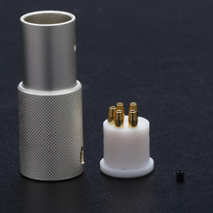 24k Gold Plated 5Pin DIN Female Connector Turntable Recorder Tonearm Cable Plug
