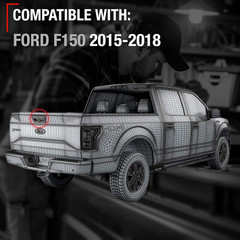 2015-20 Ford F-150 Tailgate Handle Assembly Metal–Compatible Replacement