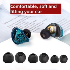 CCZ ZT01 24 PCS/12 Pairs Earbud Tips, KZ ZS10 PRO IEM Eartips, Replacement in…