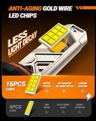 9006 LED Bulbs, 96000LM 1000% Bright S6 Pro 9006 Fog Bulb 3PCS 9006/HB4 2