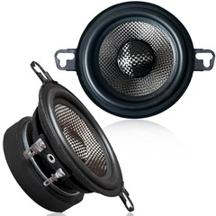 Warzone 2x WZ37PTi 3.5″ Mid Range Speaker Pair 200W Max 60W RMS 4 Ohm Car Audio