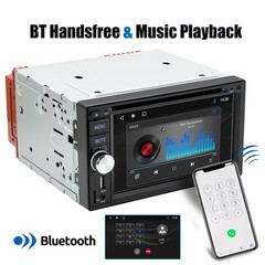 Double 2 DIN Car Stereo DVD CD Player 6.2″ Touchscreen Head Unit BT Carplay CAM