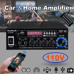 2000W Digital Power Amplifier bluetooth Stereo HiFi Audio USB SD FM Car Home