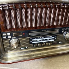 SoundBeast All-in-One Vintage Style Radio, AM/FM, CD, Bluetooth, USB, Aux, SD