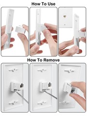 HDMI Wall Plate, 1 Port 4K HDMI Keystone to Female, 1 Port F Type Connector C…