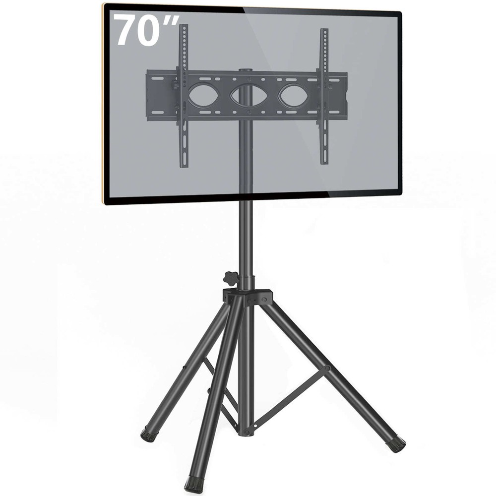 Universal Outdoor Tripod TV Stand with Mount Tilt Adjustable up to 70″
