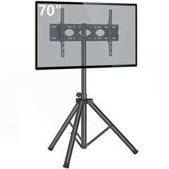Universal Outdoor Tripod TV Stand with Mount Tilt Adjustable up to 70″