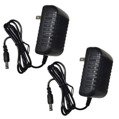2PCS 12 Volt 2 Amp AC/DC ADAPTER POWER SUPPLY CORD 12V 2A 5.5mm/2.5mm Connector