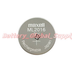 ML2016 Maxell 3V Rechargeable button battery Casio solar-powered watch 10PCS New