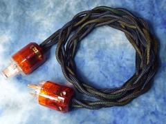 Maze Audio Ref3 Braided 4ft AC Power Cord 12 Gauge Audio Audiophile Black/Orange