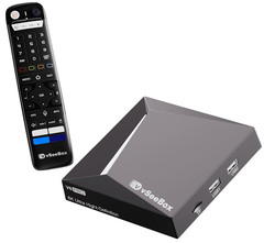 vSeeBox V6 Pro Smart TV Box Voice Remote with 4GB+32GB Dual-Band WiFi