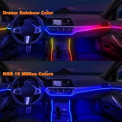 LED Lights – Interior Car Ambient Lighting Kits 6 in 1(4*29.5+43.3+14.5 inches)