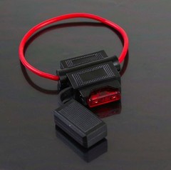 Pick Gauge 8 10 12 14 16 18 AWG ATC In-Line Fuse Holder 100% OFC Copper Wire LOT