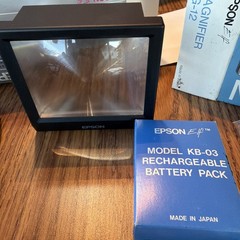 Vintage Epson “Elf” Mini Color Television, LCD Screen, Original Box, great shape