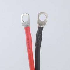 2 PCS 1.64 Ft 8AWG Cable 50A Connector LiFePO4 Battery M8 Terminal Forklift