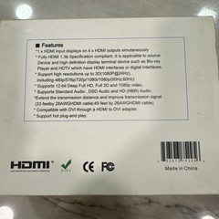 JTech Digital 1×4 HDMI Splitter 1080p 3D JTD3DSP0104 1 In 4 Out – Brand New