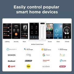 New Brilliant Smart Home Control Panel 2-Switch Plug-In Model Low Voltage $450