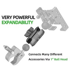 FANAUE Double Socket Arm Compatible with B Size 1″ Ball Components for RAM Mount