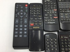 Lot of 10 Variety Remote Controls,TV,Sanyo,Emerson,Unbranded,Untested