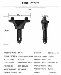 Bluetooth Car FM Transmitter MP3 Player Hands free Radio Adapter Kit USB Charger