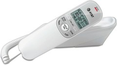 AT&T TR1909 Trimline Corded Telephone 13-Number Memory Wall-Mountable – White