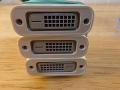Lot Of 3 Apple Mini DisplayPort (Thunderbolt 2) to DVI Adapter A1305, Genuine