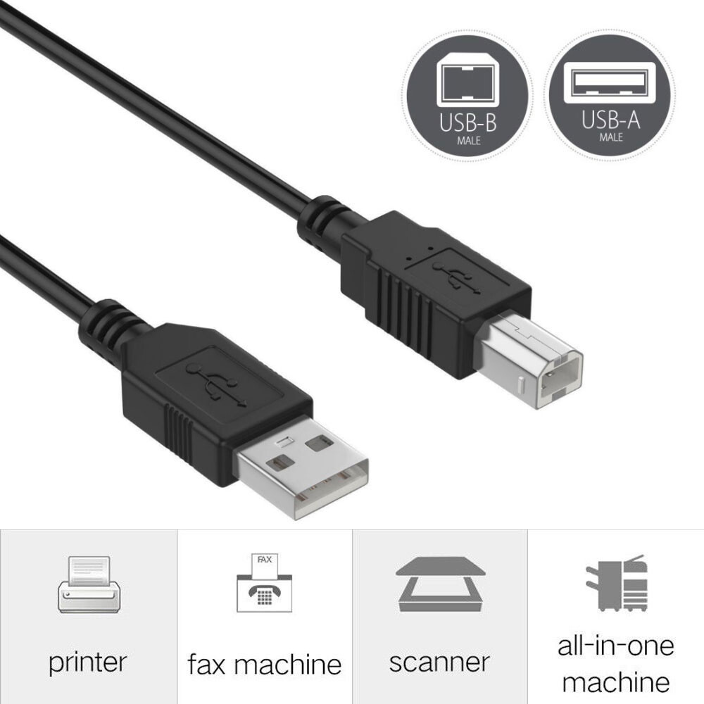 6ft USB 2.0 Type A to Type B Cable for Rode NT-USB Condenser Microphone Studio