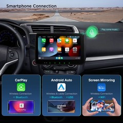 2 Din Android 14 DVD Player 10.1″ Car Stereo 4G LTE 4GB RAM 64GB ROM GPS BT 5.0
