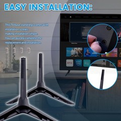 Black TV Base Stand Legs Feets w/ Screw For VIZIO TV V405-H19 D40F-G9 40″ Class
