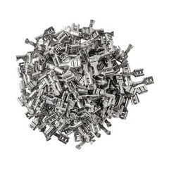 50-1500pcs Non-insulated Brass Crimp Wire Connector 4.8mm Female Spade Terminals