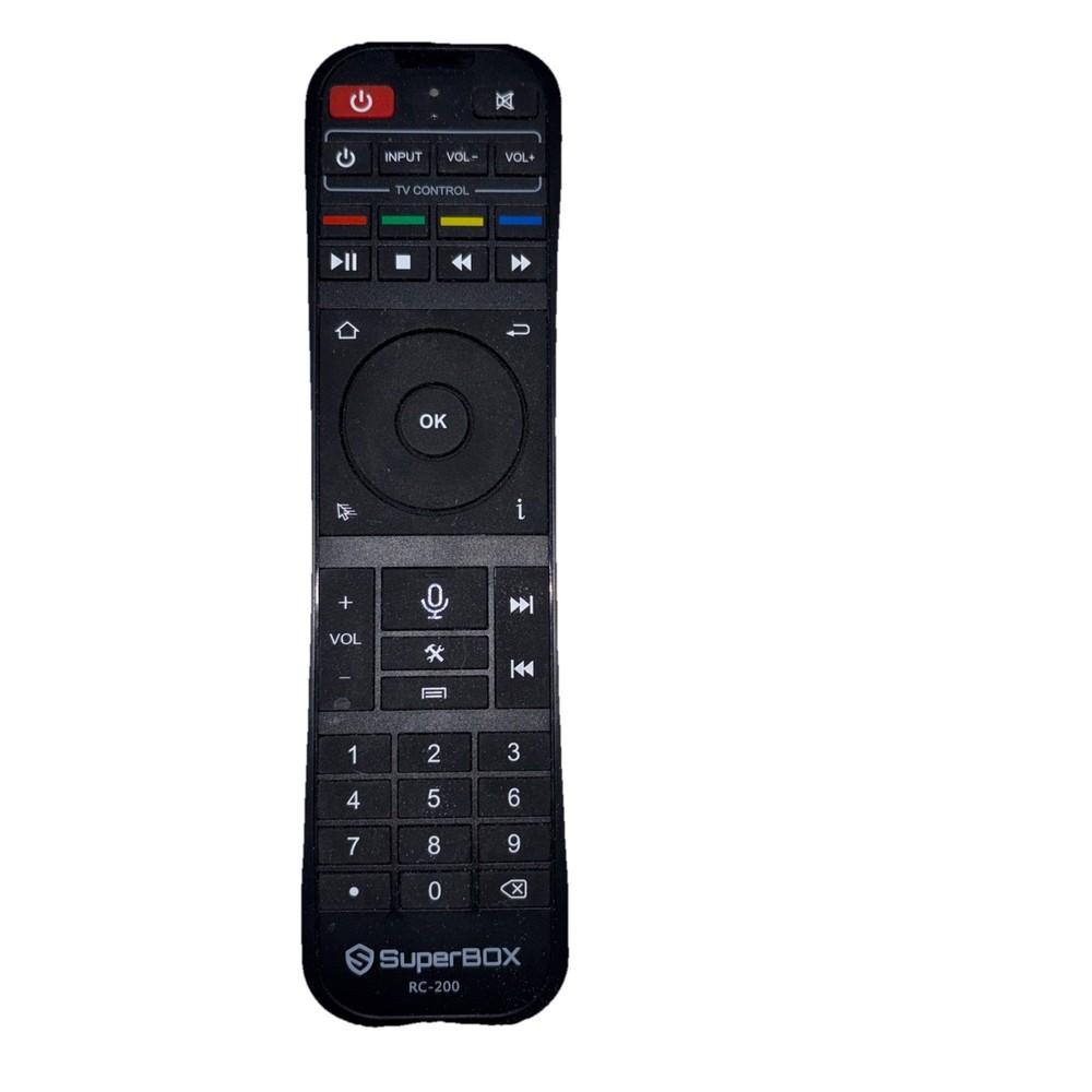 SuperBox Smart Box Voice Remote Control RC-200 for S6 Ultra S6 Max S6 Pro Tested