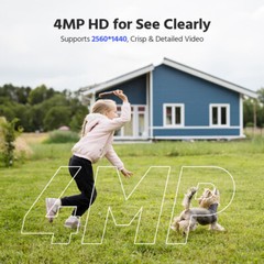 ANNKE 5MP HD Wireless 5X Optical Zoom PTZ Security Camera Two-Way Audio Wifi