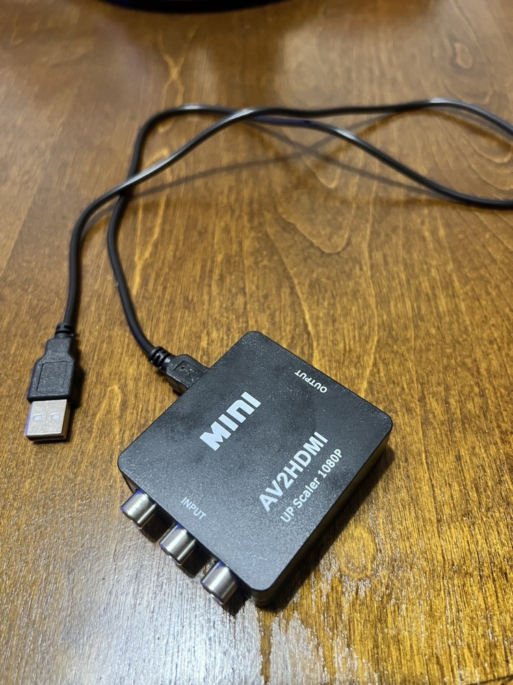 RCA AV to HDMI HD Converter Composite CVBS Audio Video Adapter Wii NES SNES