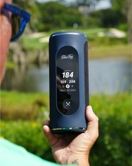 Blue Tees Golf Player+ GPS Speaker with Touch Screen Display, 10+ Hours Black