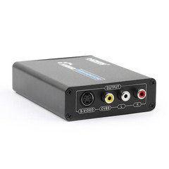 HDMI to 3 RCA AV +S-Video CVBS Composite R/L Audio 1080P Converter US Plug Power