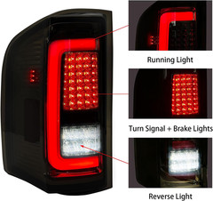 2007-13 Silverado 1500 2500HD 3500HD Full LED Tail Lights–Compatible Replacement